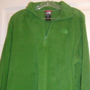 The Nort Face 1/4 Zip Pullover Fleece. Men's M - Bright Green